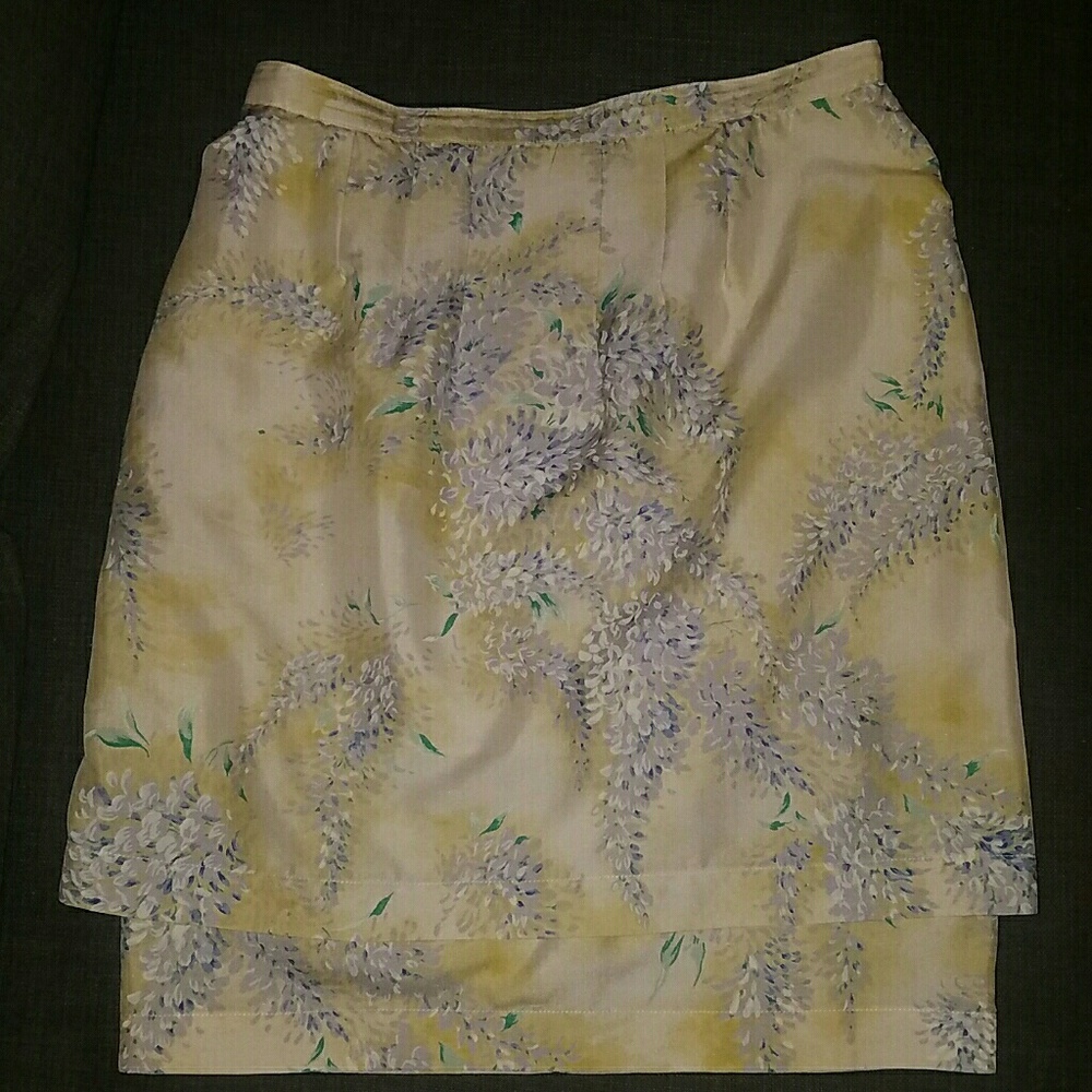 Thierry Mugler vintage couture 2-layer midi skirt.
